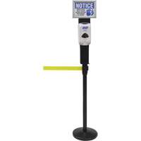 Sign & Dispenser Holder for Crowd Control Post, Black OCP Construction Supplies