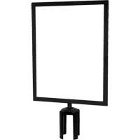 Heavy-Duty Horizontal Sign Holder with Tensabarrier&reg; Post Adapter, Black OCP Construction Supplies