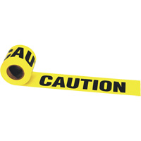 Irwin&reg; Strait-Line&reg; Barrier Tape, English, 3" W x 300' L, 2 mils, Black on Yellow OCP Construction Supplies