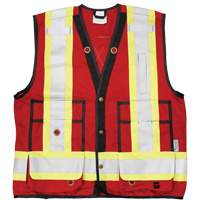 Open Road&reg; Surveyor Vest, Red, Large, Polyester OCP Construction Supplies
