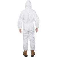 Combinaisons &agrave; capuchon de premi&egrave;re qualit&eacute;, 4T-Grand, Blanc, Microporeux OCP Construction Supplies