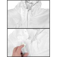 Combinaisons &agrave; capuchon de premi&egrave;re qualit&eacute;, 4T-Grand, Blanc, Microporeux OCP Construction Supplies