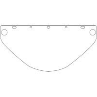 Visi&egrave;re de s&eacute;curit&eacute; universelle Dynamic, Polycarbonate, Teinte Transparent OCP Construction Supplies