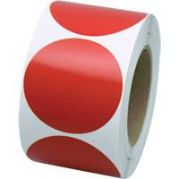 Formes de marquage, Cercle, 3" lo x 3" la, Rouge, Vinyle OCP Construction Supplies
