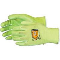 Composite Filament Fiber Cut-Resistant Hi-Viz Glove, Size 5, 18 Gauge, Foam Nitrile Coated, TenActiv Shell, ANSI/ISEA 105 Level 4 OCP Construction Supplies