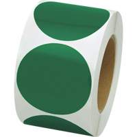 Pastilles de marquage color&eacute;es, Cercle, 3" lo x 3" la, Vert, Vinyle OCP Construction Supplies