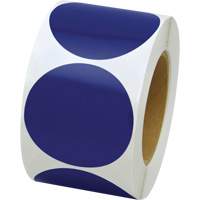 Pastilles de marquage color&eacute;es, Cercle, 3" lo x 3" la, Bleu, Vinyle OCP Construction Supplies