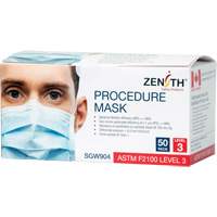 Masques d'intervention jetables, ASTM F2100 Niveau 3, Classe 1 OCP Construction Supplies
