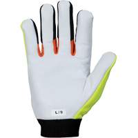 ClutchGear&reg; High-Visibility Mechanic's Gloves, Grain Goatskin Palm, Size Medium OCP Construction Supplies