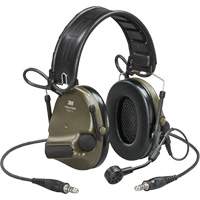 Casque VI NIB avec deux fils de sortie et rail arc Peltor ComTac, Style Bandeau, 23 dB OCP Construction Supplies