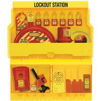 Standard Valve & Electrical Deluxe Lockout Station, Thermoplastic Padlocks, 32 Padlock Capacity, Padlocks Included OCP Construction Supplies