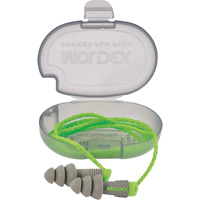 Bouchons d'oreilles r&eacute;utilisables Alphas, Avec cordon/Sans cordon, Vrac - &eacute;tui en plastique, 27 dB NRR, Taille unique OCP Construction Supplies