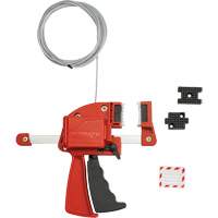 Red Clamping Cable Lockout, 8' Length OCP Construction Supplies