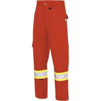 7765 FR-Tech&reg; 88/12 Arc Rated High-Visibility Safety Cargo Pants, 30, x 32, High Visibility Orange, 10 cal/cm² OCP Construction Supplies
