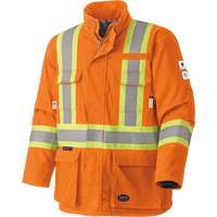 5533 Flame-Resistant Safety Parka, Small, High Visibility Orange, 58 cal/cm² OCP Construction Supplies