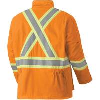 5533 Flame-Resistant Safety Parka, Small, High Visibility Orange, 58 cal/cm² OCP Construction Supplies