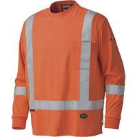 339SFA Chemise de s&eacute;curit&eacute; &agrave; manches longues ignifuge, Petit, Orange haute visibilit&eacute; OCP Construction Supplies