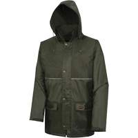 D8120J Nailhead Ripstop Tree Planter Hooded Jacket, Polyester/PVC, X-Small, Green OCP Construction Supplies