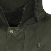 D8120J Nailhead Ripstop Tree Planter Hooded Jacket, Polyester/PVC, X-Small, Green OCP Construction Supplies