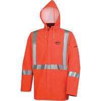 576J Veste de pluie ignifuge haute visibilit&eacute;, Petit, Orange haute visibilit&eacute; OCP Construction Supplies