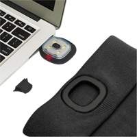 5678 Knit Toque with LED Headlight, Fleece Lining, One Size, Black OCP Construction Supplies