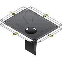 Bac de r&eacute;tention carr&eacute; Ultra-Drain Guard avec orifice de trop-plein, Huile & s&eacute;diments, 16" - 28" lo x 20" - 36" la OCP Construction Supplies