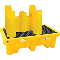 Ultra-Drum Rack 4-Drum Containment System without Drain, 53" L x 53" W x 77.8" H, 3000 US gal. Capacity OCP Construction Supplies