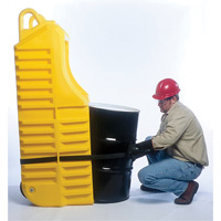 Drum Dolly, 26.5" L x 26.5" W x 5" H, 800 US gal. Spill Cap. OCP Construction Supplies