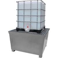 Ultra-IBC Spill Pallet en acier, Capacit&eacute; de d&eacute;versement 370 gal. US, 57,6" x 34,7" x 56,9" OCP Construction Supplies
