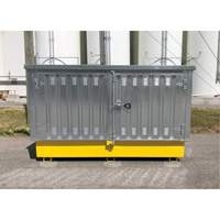 Ultra-Twin IBC en acier avec couvercle rigide, 123,4" lo x 73,4" la x 66,4" h, Capacit&eacute; de charge 12250 lb OCP Construction Supplies