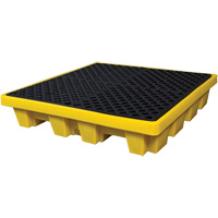 4-Drum Nestable Ultra-Spill Pallet&reg;, 66 US gal. Spill Capacity, 51" x 51" x 10" OCP Construction Supplies