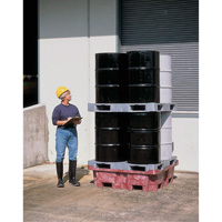4-Drum Ultra-Spill King&reg; Flat Deck Spill Pallet, 85 US gal. Spill Capacity, 51" x 51" x 17.5" OCP Construction Supplies