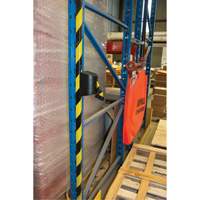 Magnetic Wall Mount Barrier with Magnetic Tape, Plastic, Magnetic Mount, 15', Black and Yellow Tape OCP Construction Supplies