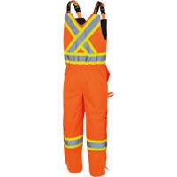 5040 Waterpoof Quilted Safety Overalls, Polyester, Small, High Visibility Orange OCP Construction Supplies