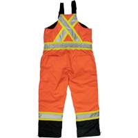 Ripstop Insulated Safety Bib Overall, Polyester, X-Small, High Visibility Orange OCP Construction Supplies