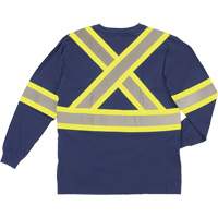 T-shirt de s&eacute;curit&eacute; &agrave; manches longues, Coton, T-petit, Bleu marin OCP Construction Supplies