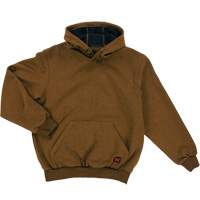 Water Repellent Fleece Pullover Hoodie, Men's, Small, Brown OCP Construction Supplies