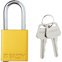 Lockout Padlock, Safety Padlock, Keyed Different, Aluminum, 1-1/2" Width OCP Construction Supplies