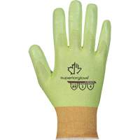 Hi-Viz S18TAXFN Cut-Resistant Gloves, Size 6, 18 Gauge, Foam Nitrile Coated, TenActiv Shell, ASTM ANSI Level A9 OCP Construction Supplies