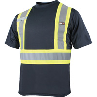 T-shirt &agrave; manches courtes et s&eacute;chage rapide, Polyester, Petit, Bleu marine OCP Construction Supplies