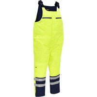 Bisley&reg; Extreme Cold Bib Overall, Polyester, Small, High Visibility Lime-Yellow OCP Construction Supplies