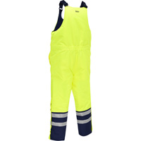 Bisley&reg; Extreme Cold Bib Overall, Polyester, Small, High Visibility Lime-Yellow OCP Construction Supplies