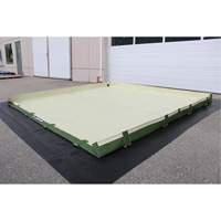 Easy-Riser Insta-Berm, 134 US gal. Capacity, 6' W x 6' L x 6" H, Hinge Bracket OCP Construction Supplies