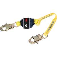 Web Shock-Absorbing Lanyard, 2.5', Snap Hook Center, Snap Hook Leg Ends, Polyester OCP Construction Supplies