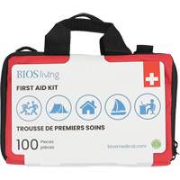 100-Piece Home & Travel First Aid Kit, Nylon Bag OCP Construction Supplies