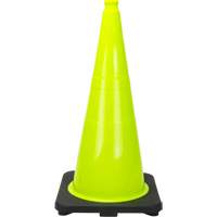 C&ocirc;ne de signalisation de premi&egrave;re qualit&eacute;, 28", Vert lime OCP Construction Supplies