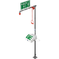 Douche combin&eacute;e avec cuvette ferm&eacute;e en ABS et entr&eacute;e inf&eacute;rieure, Socle OCP Construction Supplies