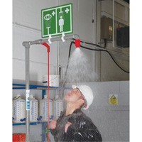 Douche combin&eacute;e avec cuvette ferm&eacute;e en ABS et entr&eacute;e sup&eacute;rieure, Socle OCP Construction Supplies