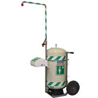 Douche d'urgence mobile et ind&eacute;pendant avec douche oculaire et faciale, Capacit&eacute; 30 gal., Conformit&eacute; Aucune OCP Construction Supplies