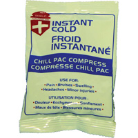 Compresse froide instantan&eacute;e Chill Pac, Froid, Utilisation unique, 4" x 6" OCP Construction Supplies